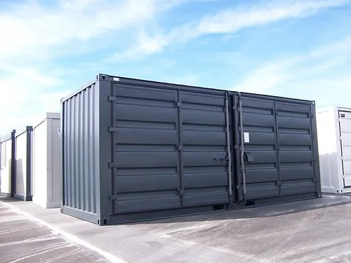 container 15′ lagerung mit offener seite container 15′ lagerung mit offener seite